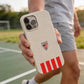 Funda móvil Hecha de Fibriva™ Oficial Athletic Club Diseño Franja Vertical Clásica