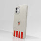 Funda móvil Hecha de Fibriva™ Oficial Athletic Club Diseño Franja Vertical Clásica