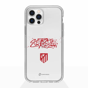 Funda móvil Transparente Oficial Atletico Madrid Coraje Corazon Slogan