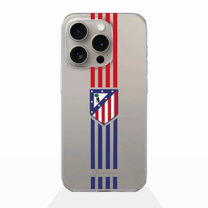 Funda móvil Transparente Oficial Atletico Madrid Escudo con Lineas