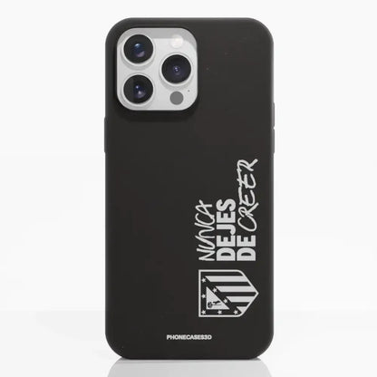 Funda móvil Hecha de Fibriva™ Oficial Atletico Madrid Diseño "Nunca Dejes de Creer" Vertical