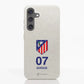 Funda móvil Hecha de Fibriva™ Oficial Atletico Madrid Escudo Standard + Nombre y Número