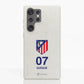 Funda móvil Hecha de Fibriva™ Oficial Atletico Madrid Escudo Standard + Nombre y Número