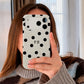 Funda móvil Hecha de Fibriva™ PC3D Diseño Mono Dots + Initials