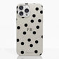 Funda móvil Hecha de Fibriva™ PC3D Diseño Mono Dots + Initials