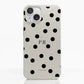 Funda móvil Hecha de Fibriva™ PC3D Diseño Mono Dots + Initials