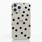 Funda móvil Hecha de Fibriva™ PC3D Diseño Mono Dots + Initials