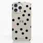 Funda móvil Hecha de Fibriva™ PC3D Diseño Mono Dots + Initials