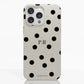 Funda móvil Hecha de Fibriva™ PC3D Diseño Mono Dots + Initials