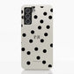 Funda móvil Hecha de Fibriva™ PC3D Diseño Mono Dots + Initials