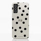Funda móvil Hecha de Fibriva™ PC3D Diseño Mono Dots + Initials