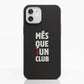 Diseño Oficial de Funda Fibriva™ Negra para Teléfono del FC Barcelona con Eslogan