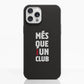 Diseño Oficial de Funda Fibriva™ Negra para Teléfono del FC Barcelona con Eslogan