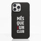 Diseño Oficial de Funda Fibriva™ Negra para Teléfono del FC Barcelona con Eslogan