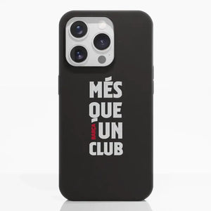 Diseño Oficial de Funda Fibriva™ Negra para Teléfono del FC Barcelona con Eslogan