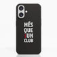 Diseño Oficial de Funda Fibriva™ Negra para Teléfono del FC Barcelona con Eslogan