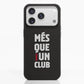 Diseño Oficial de Funda Fibriva™ Negra para Teléfono del FC Barcelona con Eslogan