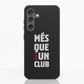 Diseño Oficial de Funda Fibriva™ Negra para Teléfono del FC Barcelona con Eslogan