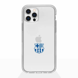 Funda móvil Clear oficial del FC Barcelona con escudo azul