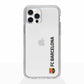Funda móvil Clear Oficial FC Barcelona Vertical negro
