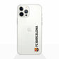 Funda móvil Clear Oficial FC Barcelona Vertical negro