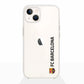 Funda móvil Clear Oficial FC Barcelona Vertical negro