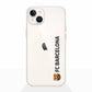 Funda móvil Clear Oficial FC Barcelona Vertical negro