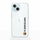 Funda móvil Clear Oficial FC Barcelona Vertical negro