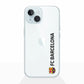 Funda móvil Clear Oficial FC Barcelona Vertical negro