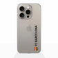 Funda móvil Clear Oficial FC Barcelona Vertical negro
