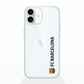 Funda móvil Clear Oficial FC Barcelona Vertical negro
