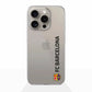 Funda móvil Clear Oficial FC Barcelona Vertical negro