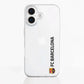 Funda móvil Clear Oficial FC Barcelona Vertical negro