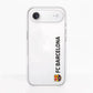 Funda móvil Clear Oficial FC Barcelona Vertical negro