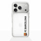 Funda móvil Clear Oficial FC Barcelona Vertical negro