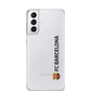 Funda móvil Clear Oficial FC Barcelona Vertical negro