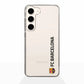Funda móvil Clear Oficial FC Barcelona Vertical negro