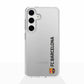 Funda móvil Clear Oficial FC Barcelona Vertical negro