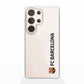 Funda móvil Clear Oficial FC Barcelona Vertical negro
