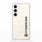 Funda móvil Clear Oficial FC Barcelona Vertical negro