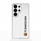 Funda móvil Clear Oficial FC Barcelona Vertical negro