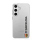 Funda móvil Clear Oficial FC Barcelona Vertical negro