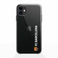 Funda móvil Clear oficial del FC Barcelona vertical blanca