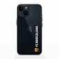 Funda móvil Clear oficial del FC Barcelona vertical blanca