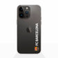 Funda móvil Clear oficial del FC Barcelona vertical blanca