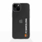 Funda móvil Clear oficial del FC Barcelona vertical blanca