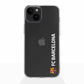 Funda móvil Clear oficial del FC Barcelona vertical blanca