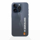 Funda móvil Clear oficial del FC Barcelona vertical blanca