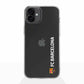 Funda móvil Clear oficial del FC Barcelona vertical blanca