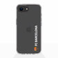 Funda móvil Clear oficial del FC Barcelona vertical blanca